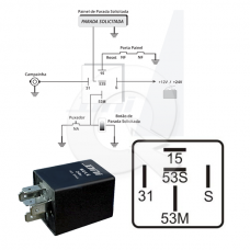 RELAY 24V, 5T,PARADA SOLICITADA, BUSES, SIN BUZZER