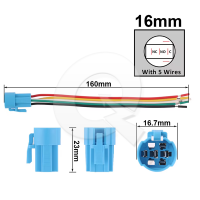CONECTOR INTERRUPTOR PULSADOR 5P, Ø 16mm