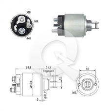 SOLENOIDE 12V, ATLAS COPCO, DEUTZ, GEHL, JCB, VOLV