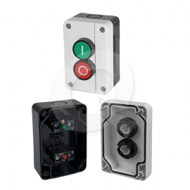 CAJA CON 2 BOTON PULSADOR, ON-OFF,10A 250VAC,IP65