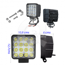 FAENERO LED, CUADRADO 10-30V, 16 LED, 3071 Lm 48W