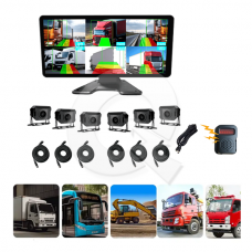 KIT PANTALLA 10',DVR,6 CAMARAS,12-24V,DETEC.PEATON