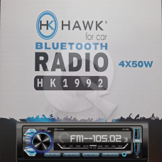 RADIO HAWK,1 DIN,BLUETOOH,AUX,USB,SD,WNA,MP3,P/DES