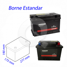BATERIA LUCAS 72A(+D)610CCA, 277x175x190,HILUX