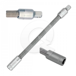 EXTENSION FLEXIBLE 1/4' x 150mm, VASTAGO HEXAGONAL